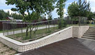 Ограждение зоны отдыха из нержавеющей стали 12