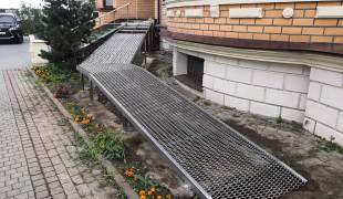 Пандус из нержавеющей стали 1