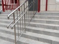 Перила из нержавеющей стали для школьного крыльца 2