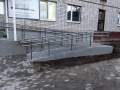 Перила из нержавеющей стали для крыльца с пандусом 3